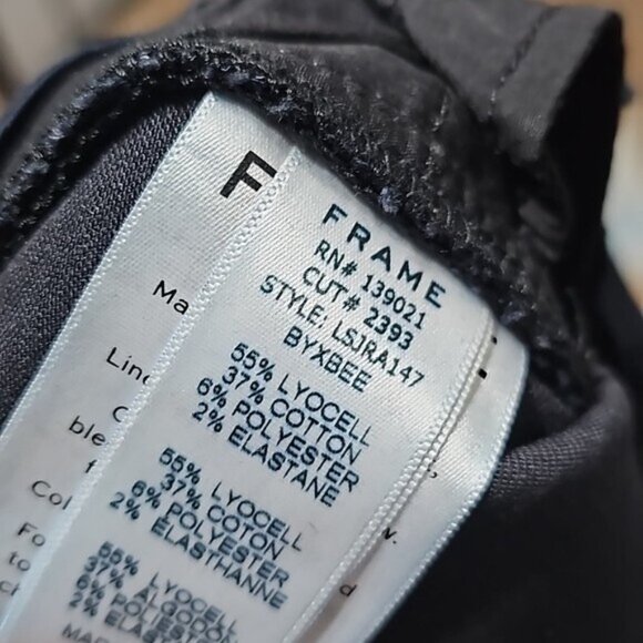 FRAME Denim Le Skinny Raw Hem Jeans Size 24 New - Picture 8 of 9